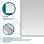 AQUADOM Edge l 24 po x H 32 po, miroir mural de salle de bain avec gradateur, désembueur, commande tactile, rétroéclairé et installation frontale, verticale ou horizontale.-92499954