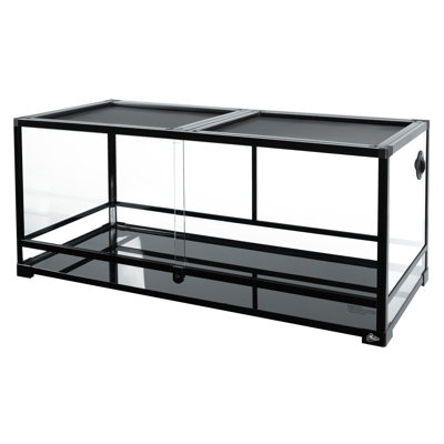 48 in. x 18 in. x 18 in. Glass and Plastic Reptile Terrarium