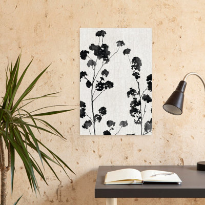 Silhouette Floral Vintage Abstract Contemporary Art