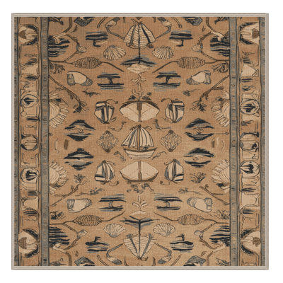 Tapis brun lavable à la machine