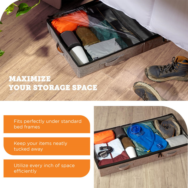 Ebern Designs Fabric Underbed Storage