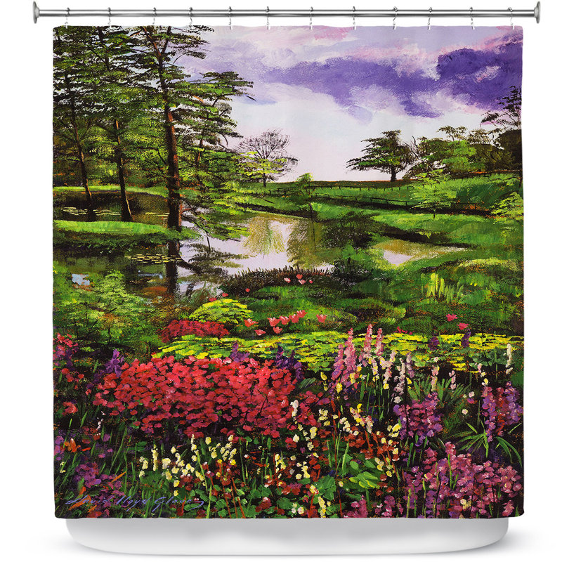 Rideau de douche simple lakeside jardin