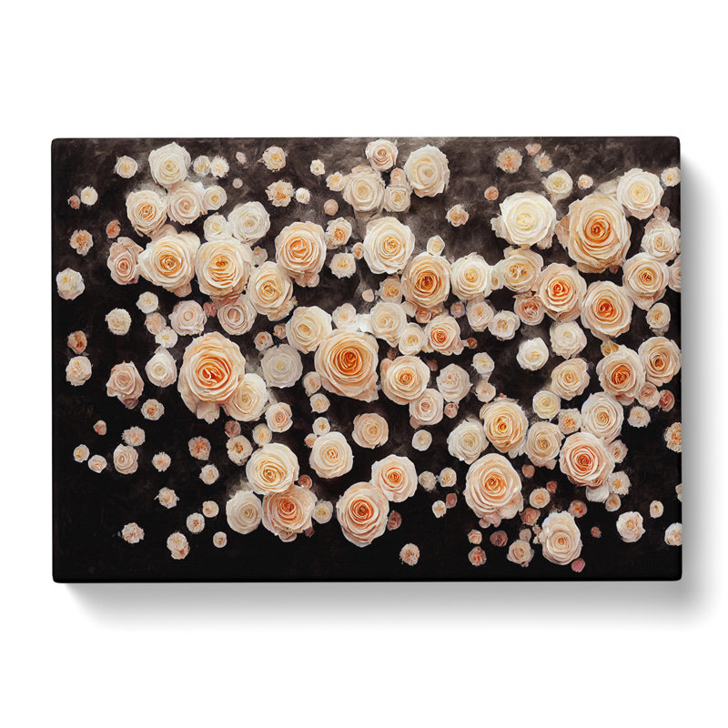 Beautiful Rose Flowers - Wrapped Canvas, 40cm H x 60cm W x 3cm D