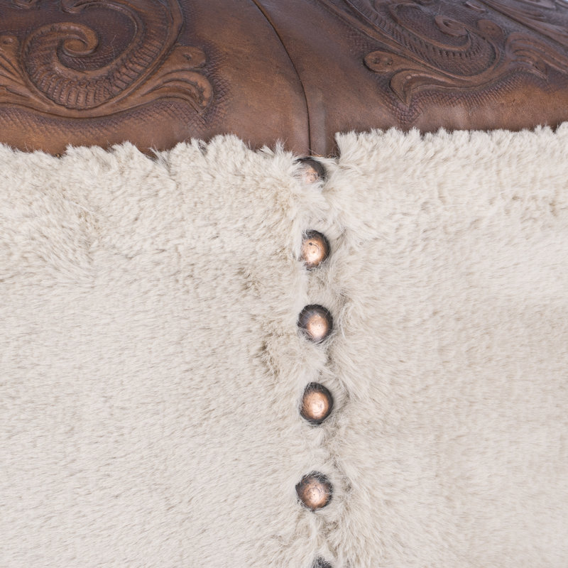 Leather Pouf