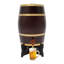 Baril de vin en bois de pin 15L / 3,96 gallons avec base et robinet, baril de vin de table rétro pour bar à domicile et réception-132063267