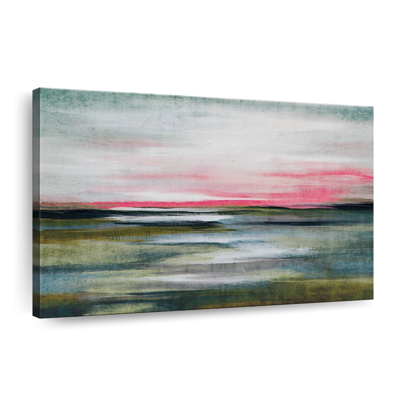 Greenfield, paysage abstrait, H 26 po x l 39 po x P 1,25 po