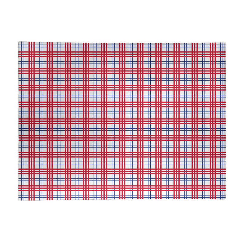 Plaid Indoor Rug, Rectangle 9' x 12'
