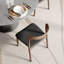 Ensemble de table de salle à manger à piédestal moderne avec chaises à dossier courbé-1910220571-1910220574-1910220575