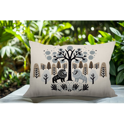 Oreiller rectangulaire intérieur / extérieur Comas Lion