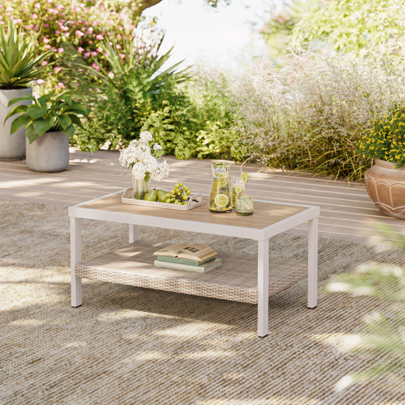 Table de conversation pour patio, Ivoire ivoire