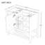 36" Bathroom Vanity With Sink Combo, One Cabinet And Three Drawers, Solid Wood And MDF Board, Green-97698485