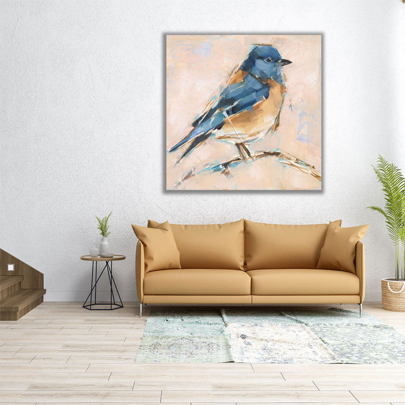Oiseau variété III - reproduction d'art sur toile, H 12 po x l 12 po