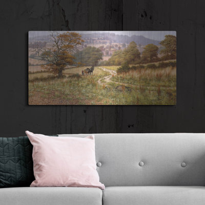 "Times Gone By" par Bill Makinson, art mural en métal