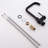 Single Handle Matte Black Kitchen Faucet 1 Hole For Outdoor Showers Ceramic Filler Lever Laundry