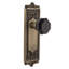 Egg & Dart Plate with Waldorf Black Door Knob-1063002856-1063002848