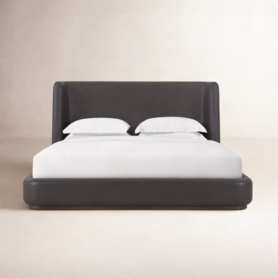 Alishia Upholstered Wingback Bed