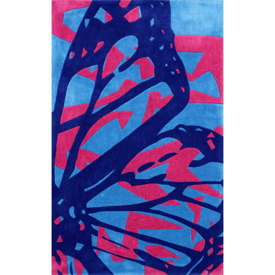 Tapis bleu Irmine