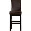 Tabouret de comptoir rembourré 30 po avec structure en bois massif, ensemble de 2