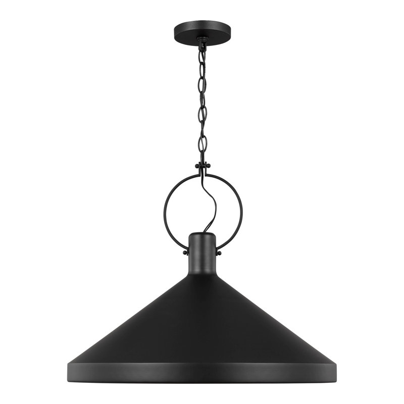 Lyon 1 - Light Pendant, Black, 19.75" H x 24" W x 24" D