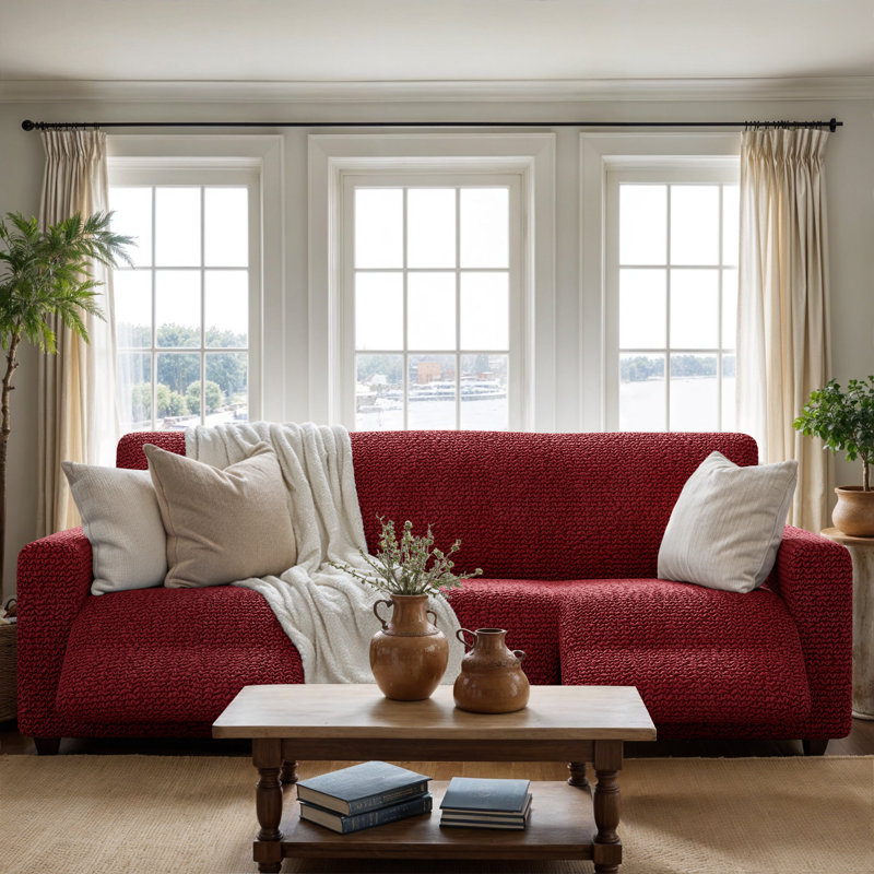 Housse extensible pour canapé inclinable - Facile à nettoyer et durable - Collection Comfort, H 35 po x l 85 po x P 40 po