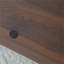 Table basse rectangulaire à 3 niveaux avec plateau en verre trempé et tablettes ouvertes, finition brune, 43,7 L