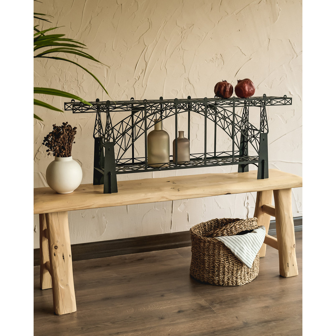 Dom Luis Metal Bridge Shelf, Modern Floating Shelves , Wall Decor, Wall Hanging Decor