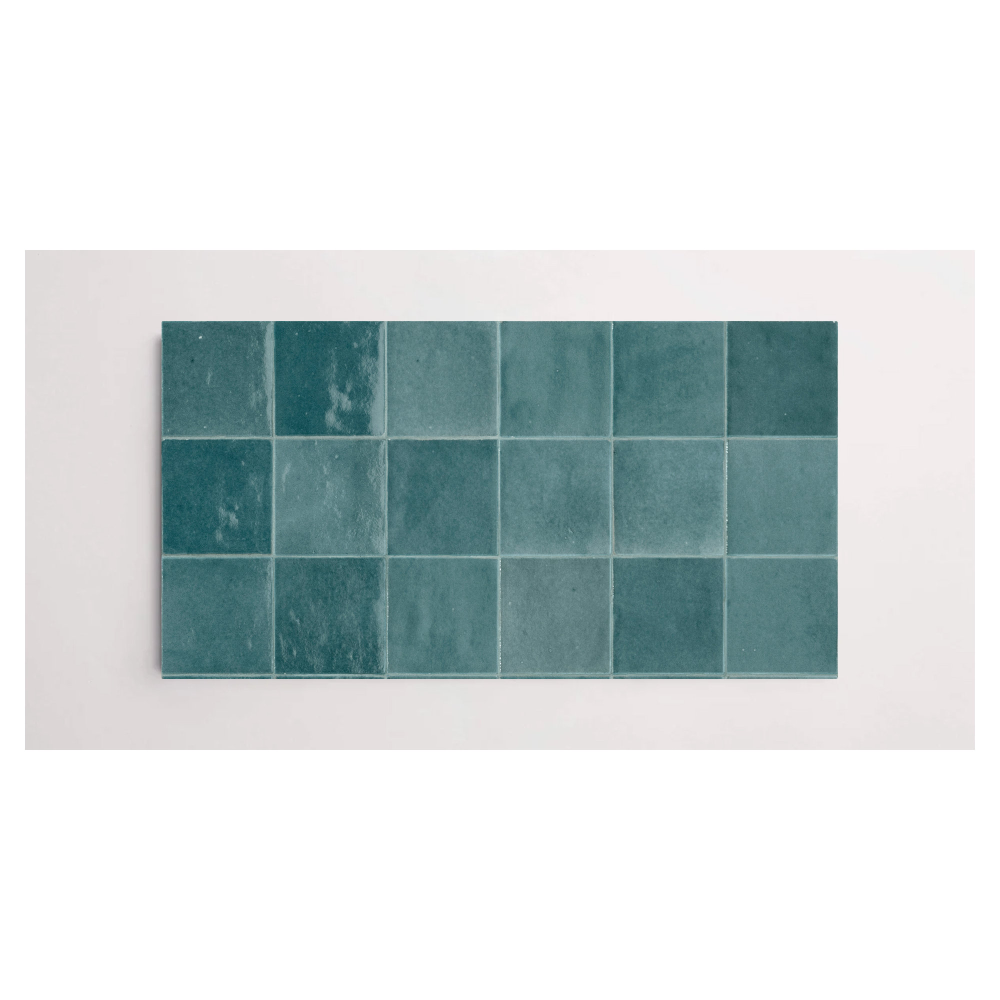 Greenwich 4" x 4" Glossy, Aquamarina