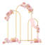 Ensemble de 3 supports de fond en forme d'arche de mariage pour la fête de naissance de la fête d'anniversaire