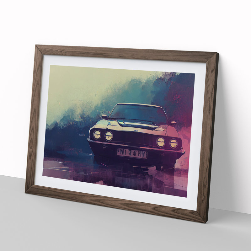 Concept Car Vol.5 - Framed Print, 34cm H x 46cm W x 2cm D, Walnut