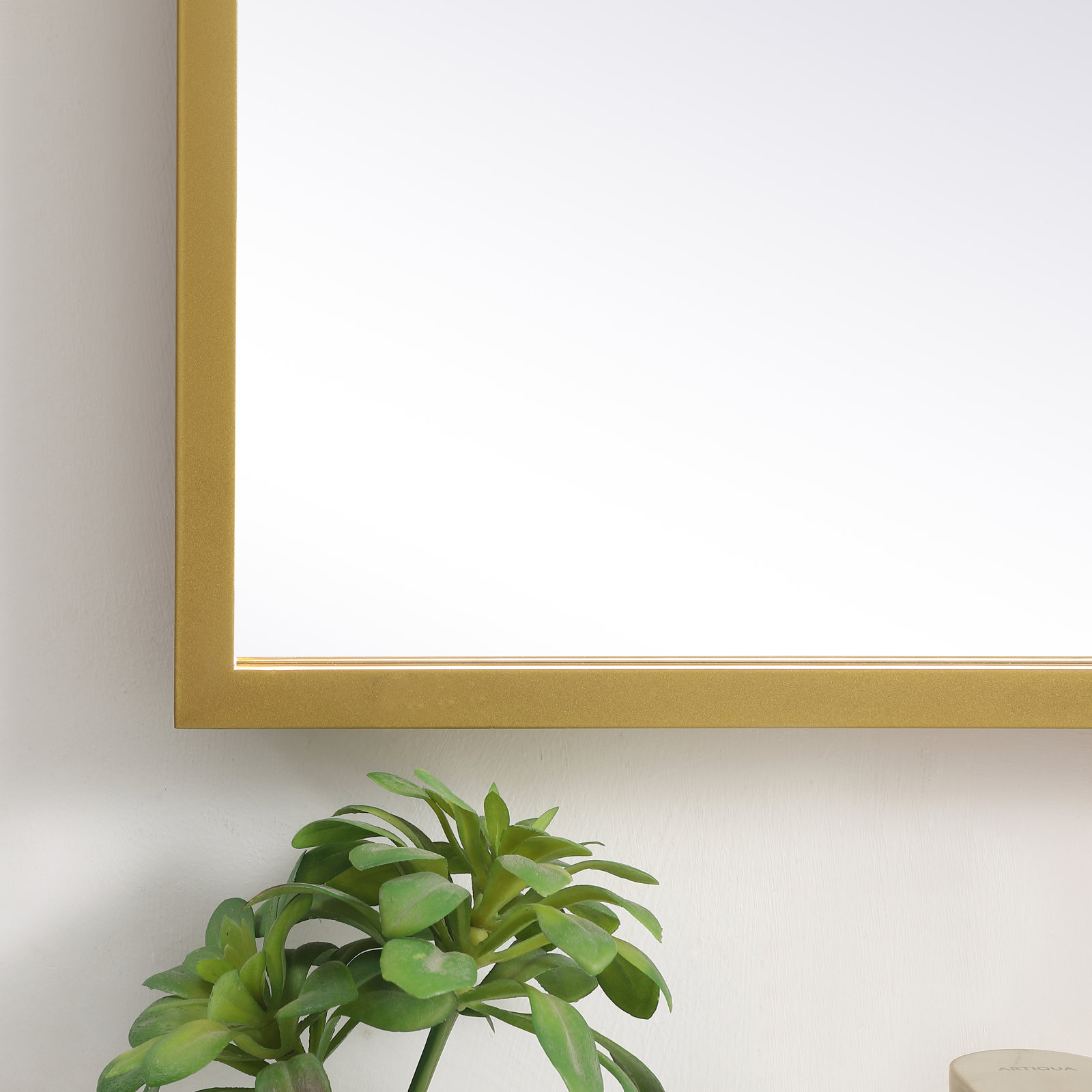 Piche Aluminium Mirror, 18" x 36", Brass