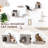Alynia 6Pcs Wall-mounted Cat Tree Shelf, Large-802819419
