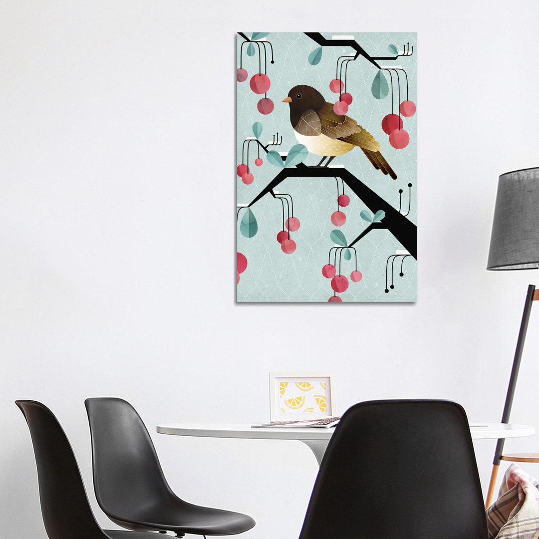 Bird, Watching von Michelle Li Bothe - Giclée auf Leinwand ohne Rahmen