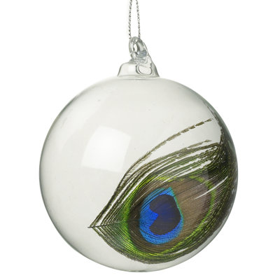 8cm Glass Animals Bauble