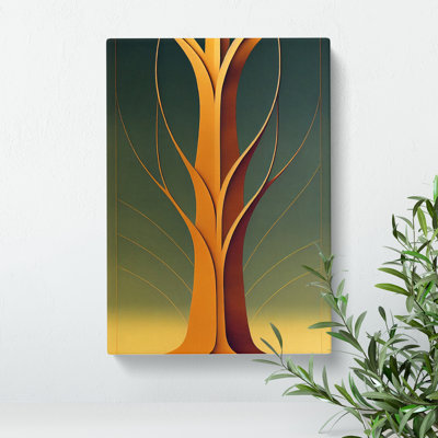 Art Deco Tree No.1 - Wrapped Canvas