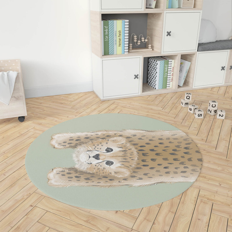 Tapis de jeu Lil Liling Leopard Kids, Sauge