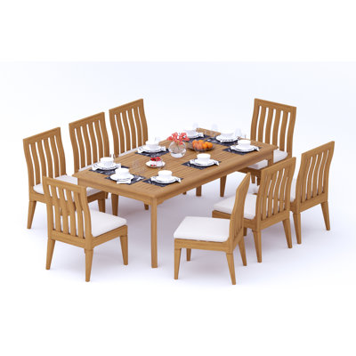 Ensemble repas extérieur pour 8 personnes Caranas