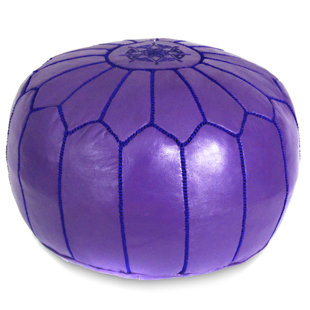 Leather Pouf