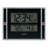 Modern & Contemporary Digital Atomic Tabletop Clock with Alarm in Black