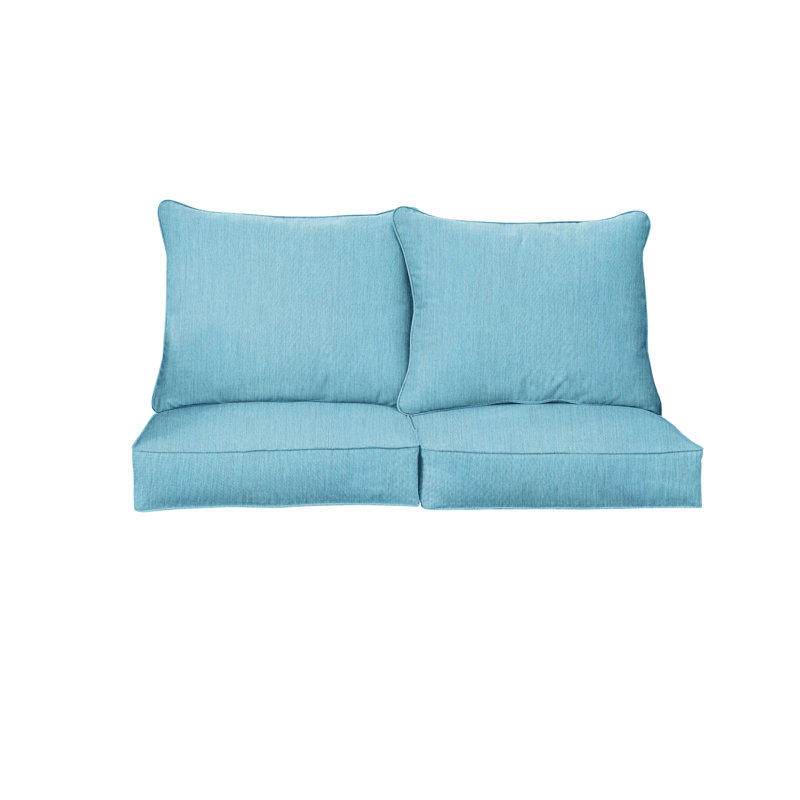 Sunbrella Outdoor 5'' Loveseat Seat / Back Cushion, 47" W x 23" D