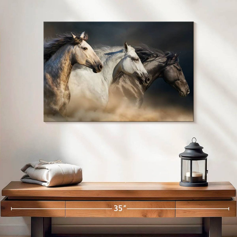 Cheval sauvage raffiné Brampt, H 16 po x l 24 po