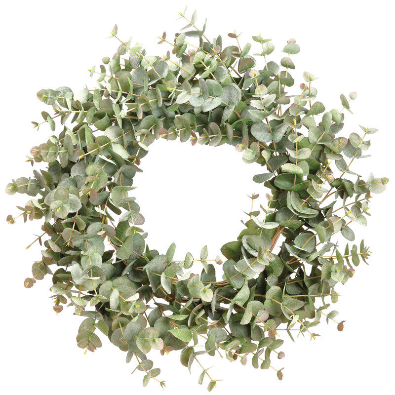 Faux Eucalyptus Polyester 24'' Wreath