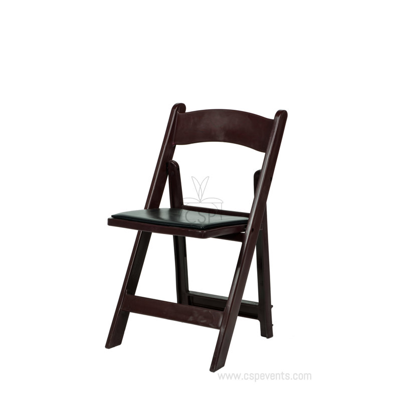 Chaises rembourrées pliantes avec sac de chaise, Rouge