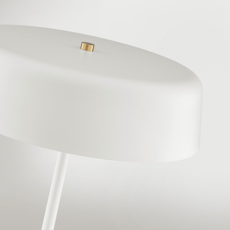 Crewkerne Floor Lamp, White, White