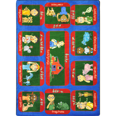 Tapis éducatif à la ferme