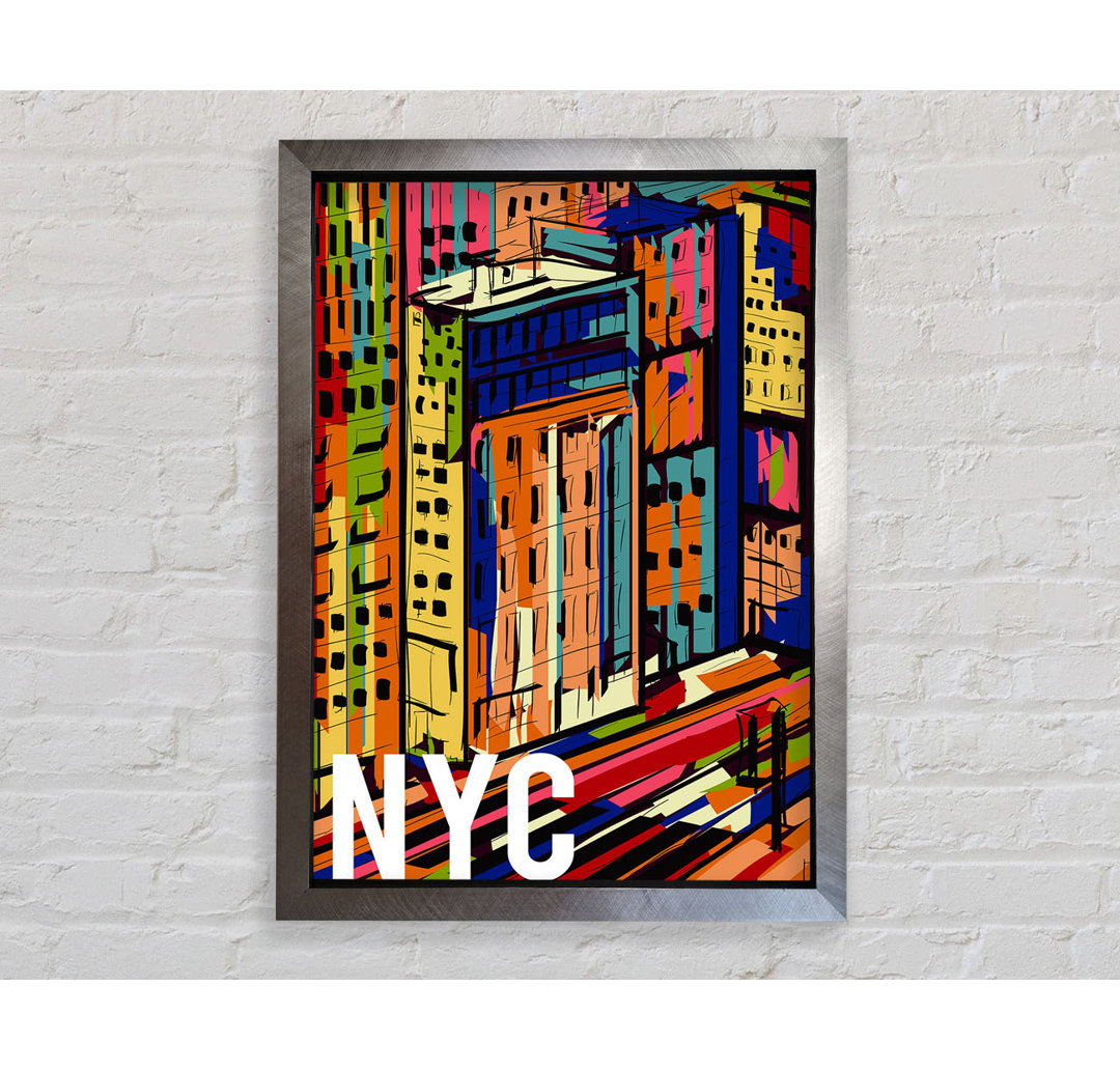 NYC Bunte Stadt - Druck