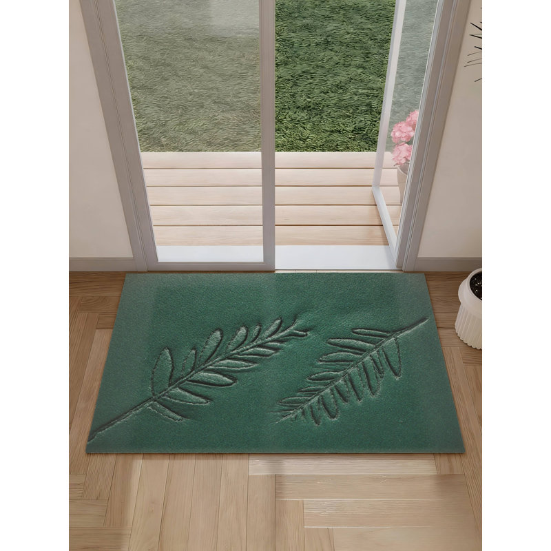 Tapis de bain gaufré vert gaufré pour salle de bain et cuisine, 32 po x 20 po