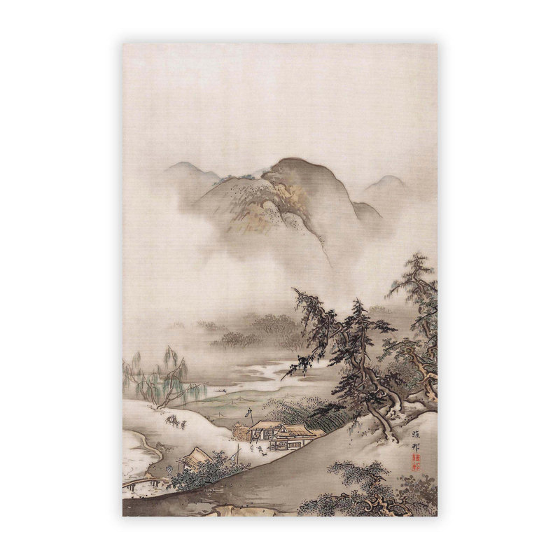 Landscape by Hashimoto Gaho - No Frame Painting, 59.4 cm H x 42 cm W