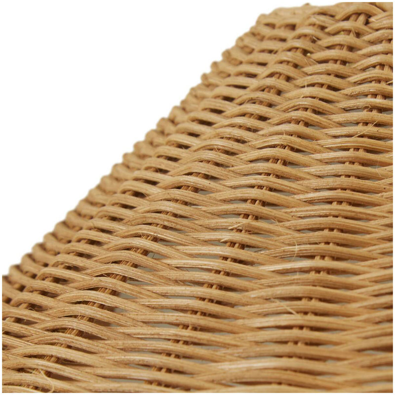 Lampe sur pied en rotin tissé or / naturel Voir ci-dessous