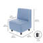 Fauteuil modulaire Kid Comfort - bleu poudre-124164559