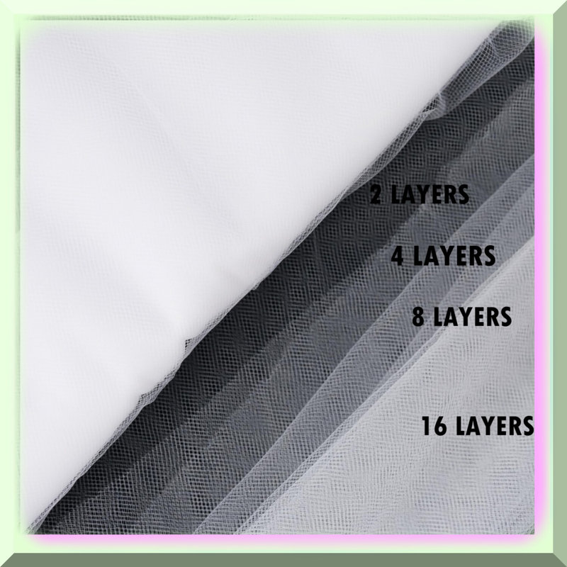 White Fabric Tulle Roll 54" x 40 Yards